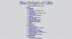 Desktop Screenshot of originoflife.net